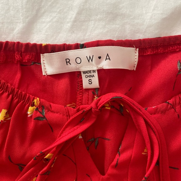 ROW•A Red Floral Dress - Picture 2 of 4